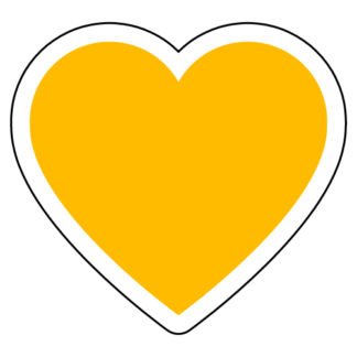 Heart Sticker (Yellow)